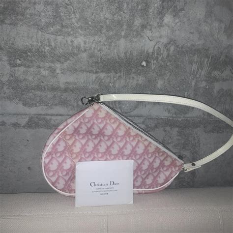 Vintage Christian Dior Pink Monogram Pouch – RafsVintage